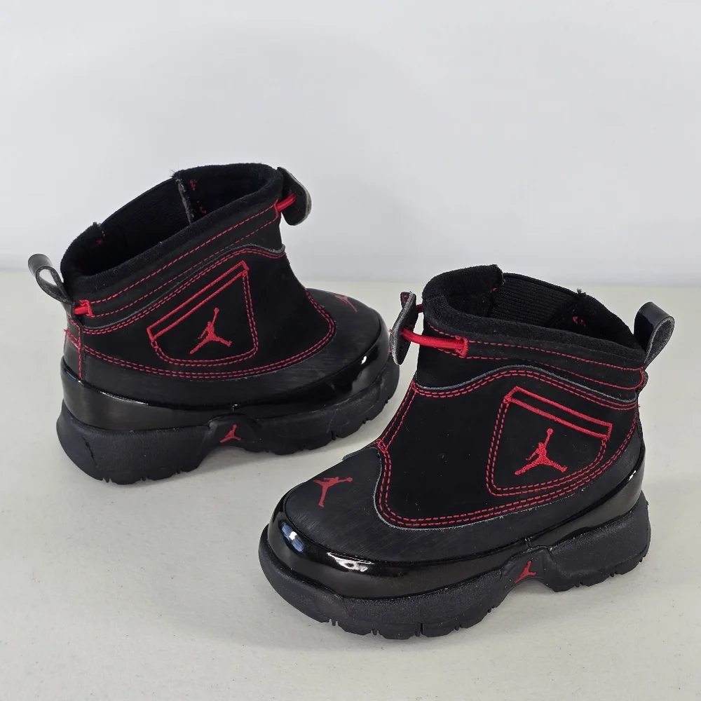 Jordan Toddler Boots Black Red Retro Jumpman Size Unisex Size 6