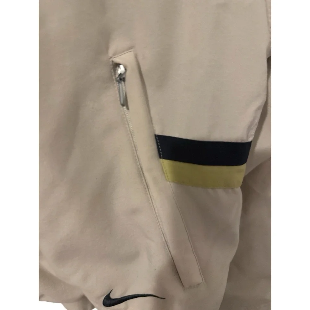 Nike F8 FGE Vintage Women's 90's Full Zip Track Hooded Windrunner Jacket Cream