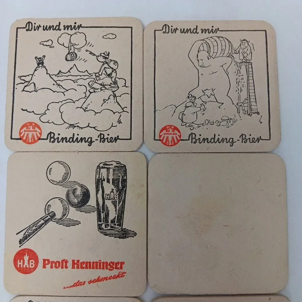 Vintage Barware Binding Bier Coaster Germany
