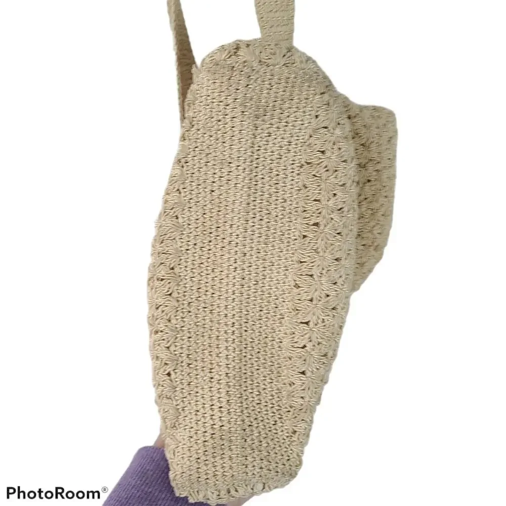Simply Style crocheted hobo style double strap bag boho Y2K purse