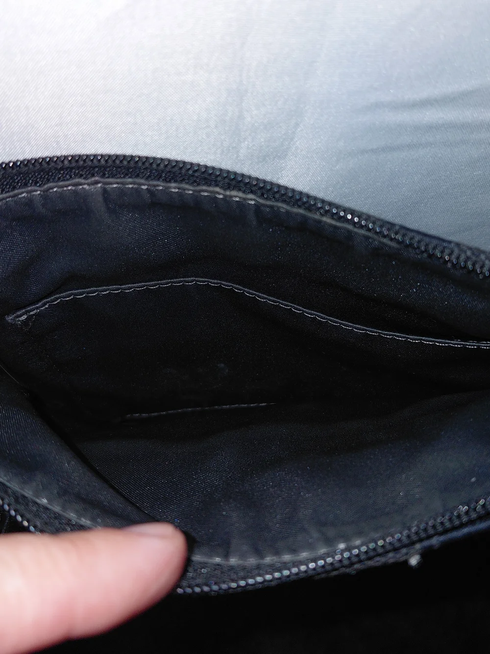 Coach Gray and Black Signature Canvas Messenger Bag