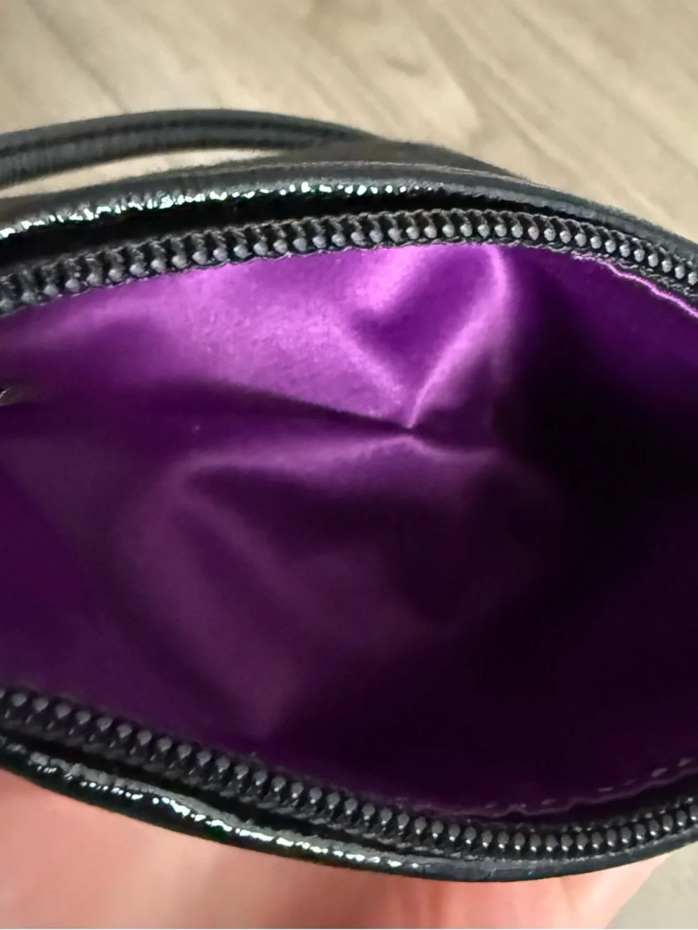 Coach Poppy Black Wristlet