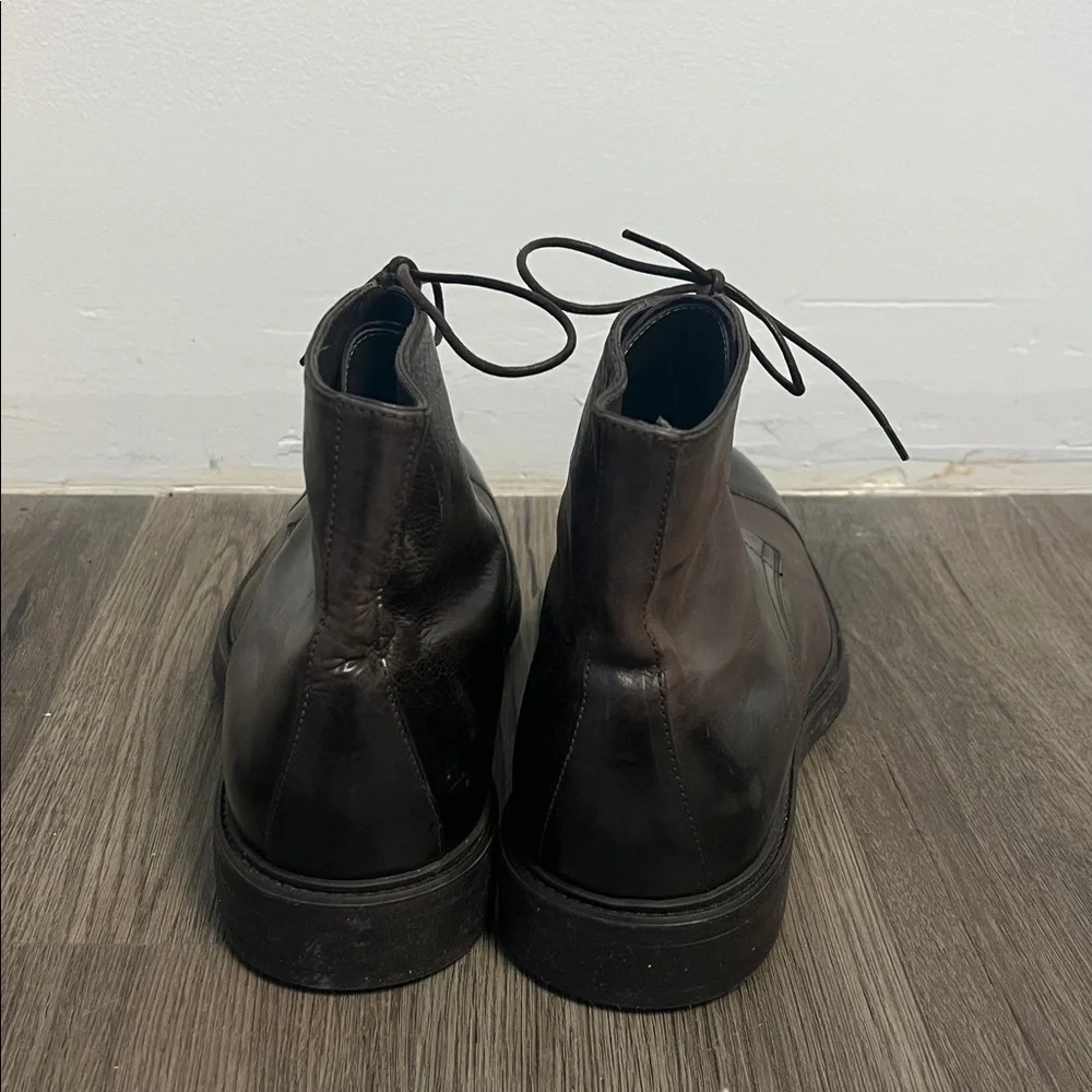 To Boot New York Burkett Dark Brown Cap Toe Boot US 12