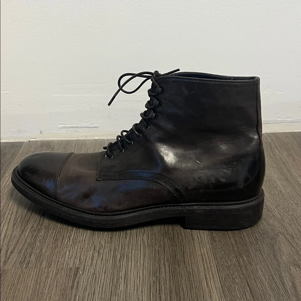 To Boot New York Burkett Dark Brown Cap Toe Boot US 12