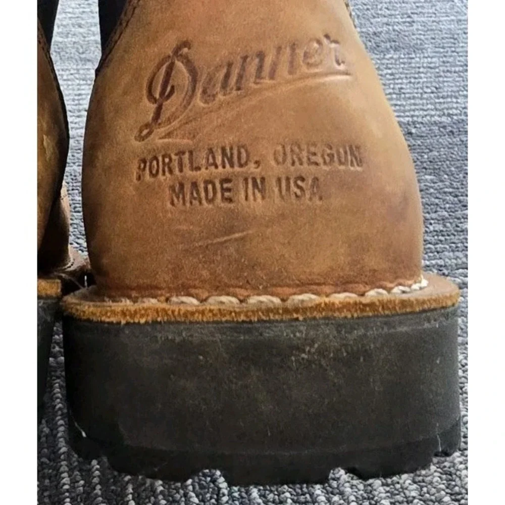 Danner Ridge Tan Gray Leather Gore-Tex Hiking Boots Men's US Size 10 EE