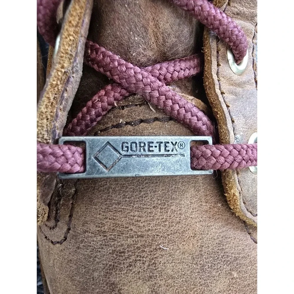 Danner Ridge Tan Gray Leather Gore-Tex Hiking Boots Men's US Size 10 EE