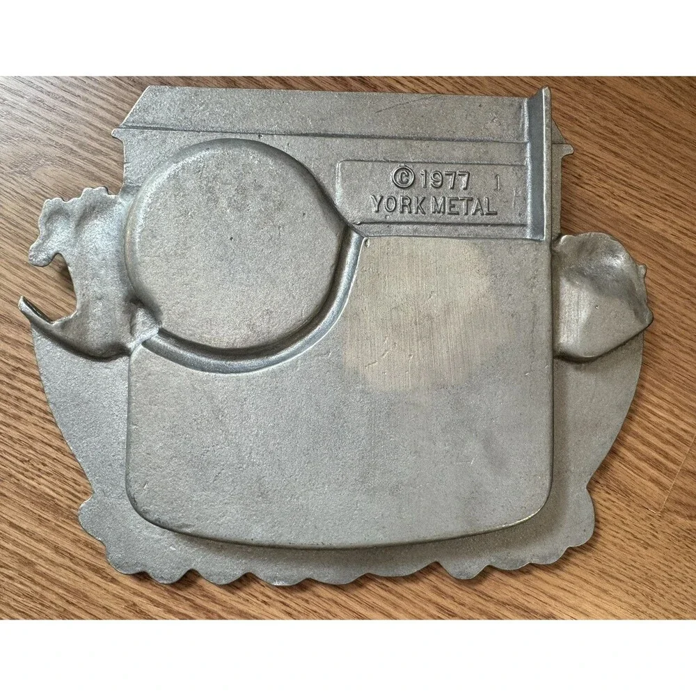 Pewter Noah’s Ark‎ Mug & Plate Childs Set York Metal 1977