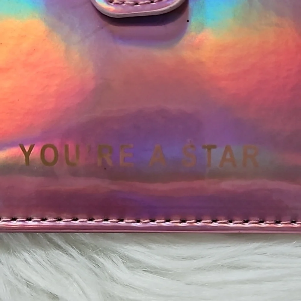 Maurices Maroon Wallet and Unbranded Iridescent Pink Wallet Set