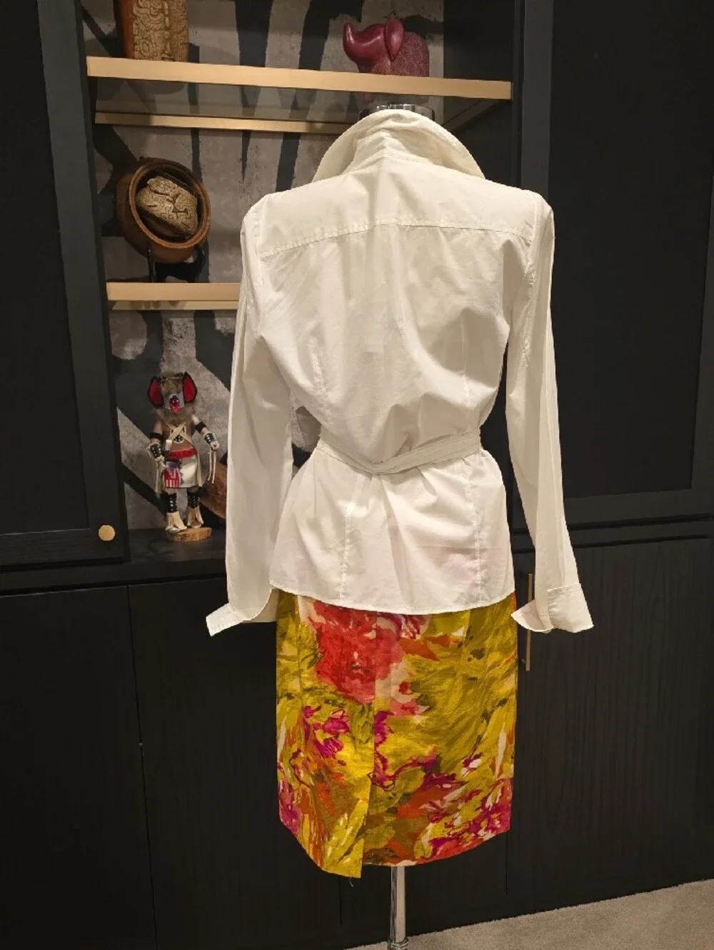 Floral Pencil Multicolor Skirt