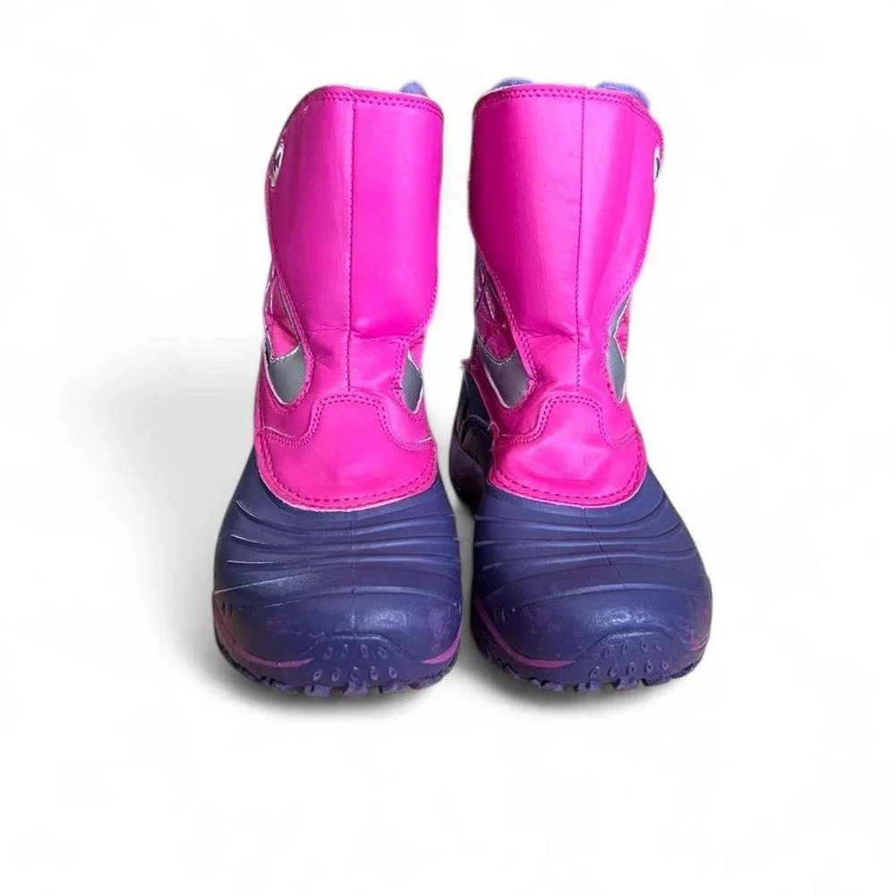 Kids Merrell Pink & Purple Watterproof Winter Boots with Quilted Design Size 3