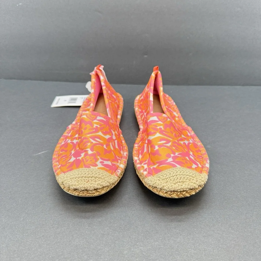 SeaStar Women's Beach  Espadrille Vineyard Vines Print Summer Shoes Size 5 New