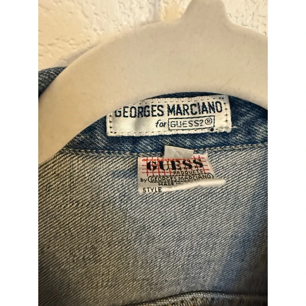 1980's Vintage Guess Georges Marciano Denim Jacket‎ Kids Size 14 Classic