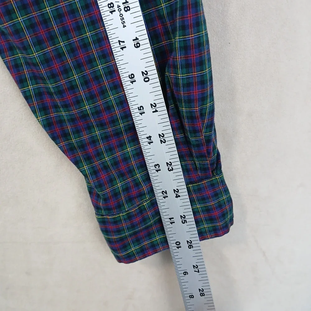 Polo Ralph Lauren XXL Mens‎ Shirt Plaid Black WatchLong Sleeve 26x30