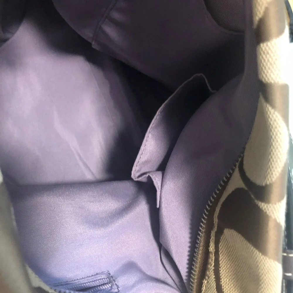 Vintage Y2K Coach Carly signature big C brown/tan