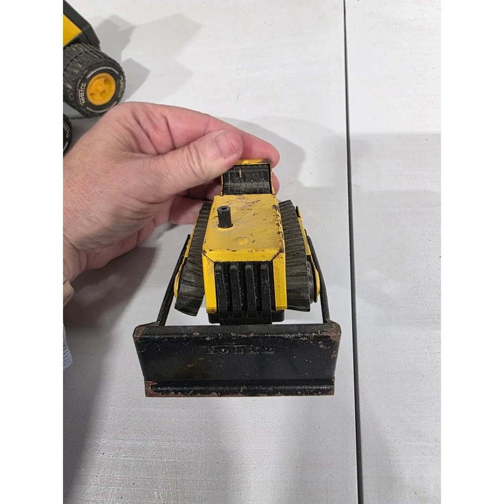 Vintage Tonka Hot Wheels CAT Construction Vehicle‎ Toy Bulldozer Lot of 3 READ