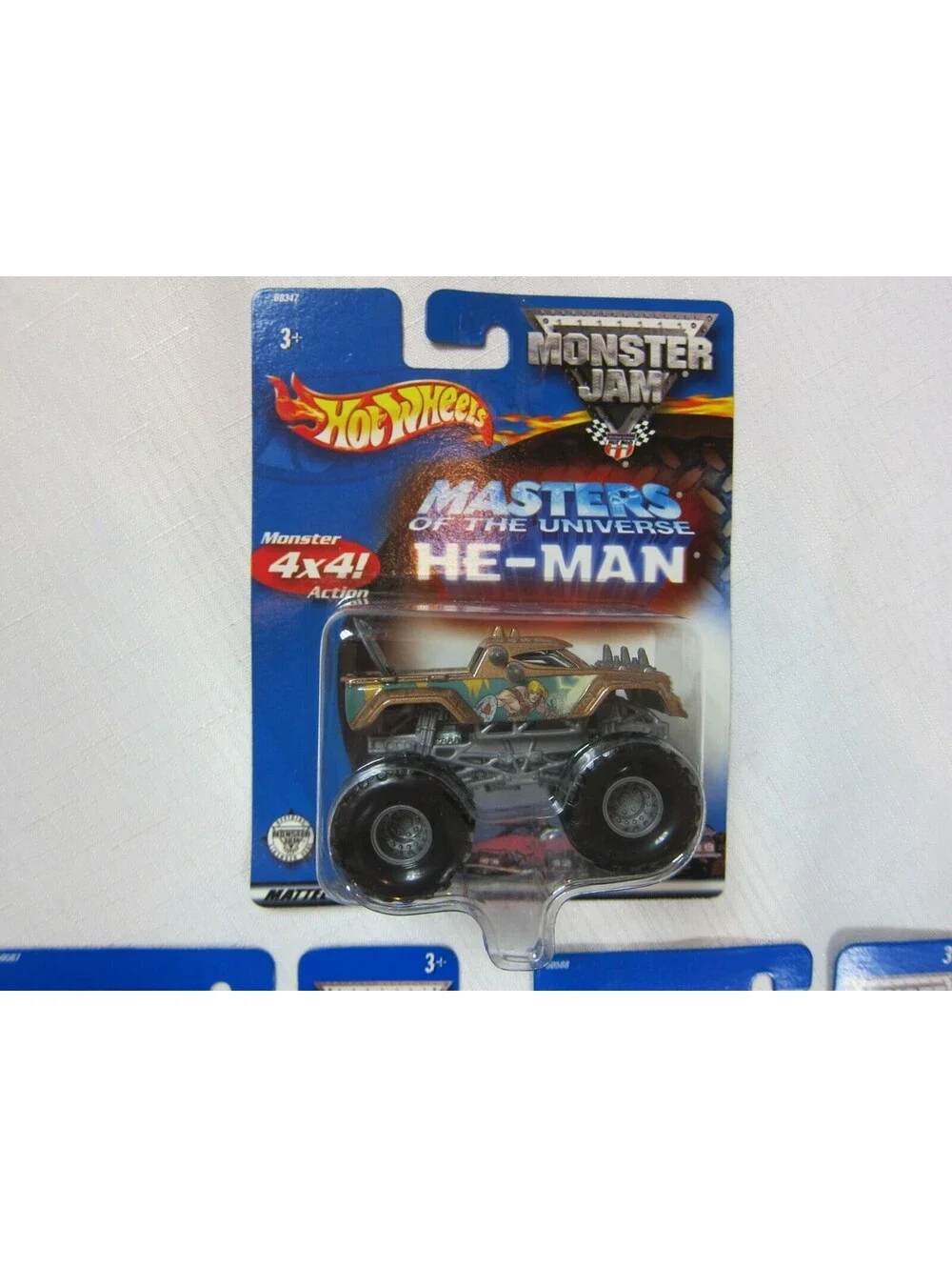 Lot of 3 Vintage Hot Wheels Monster Jam Wolverine, Spider-Man & He-Man 1:64 NEW