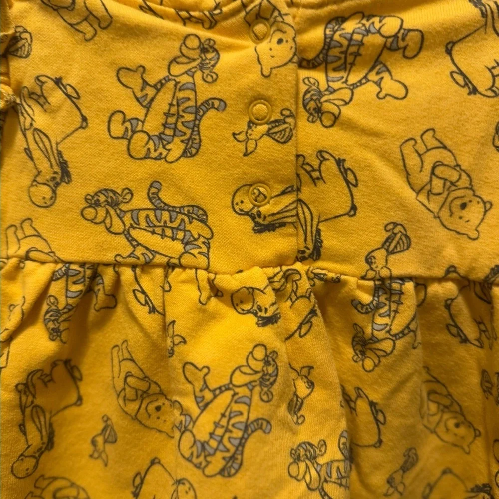 Winne The Pooh Yellow Baby Dress Size 3/6M