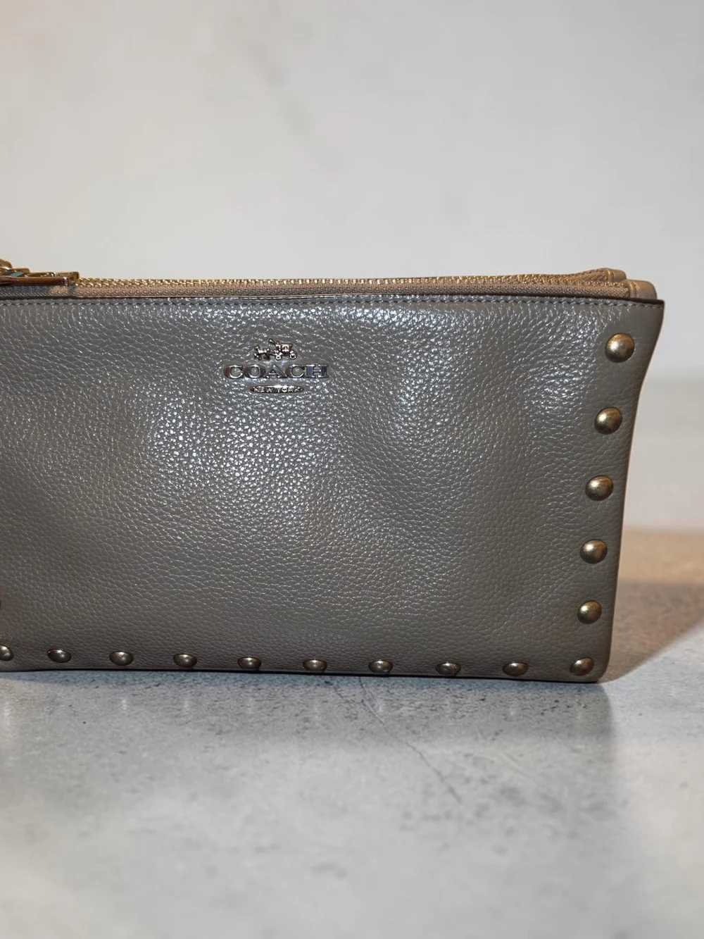 Coach Lyla Crossbody/Clutch Bag in Pebbled Leather with Rivets