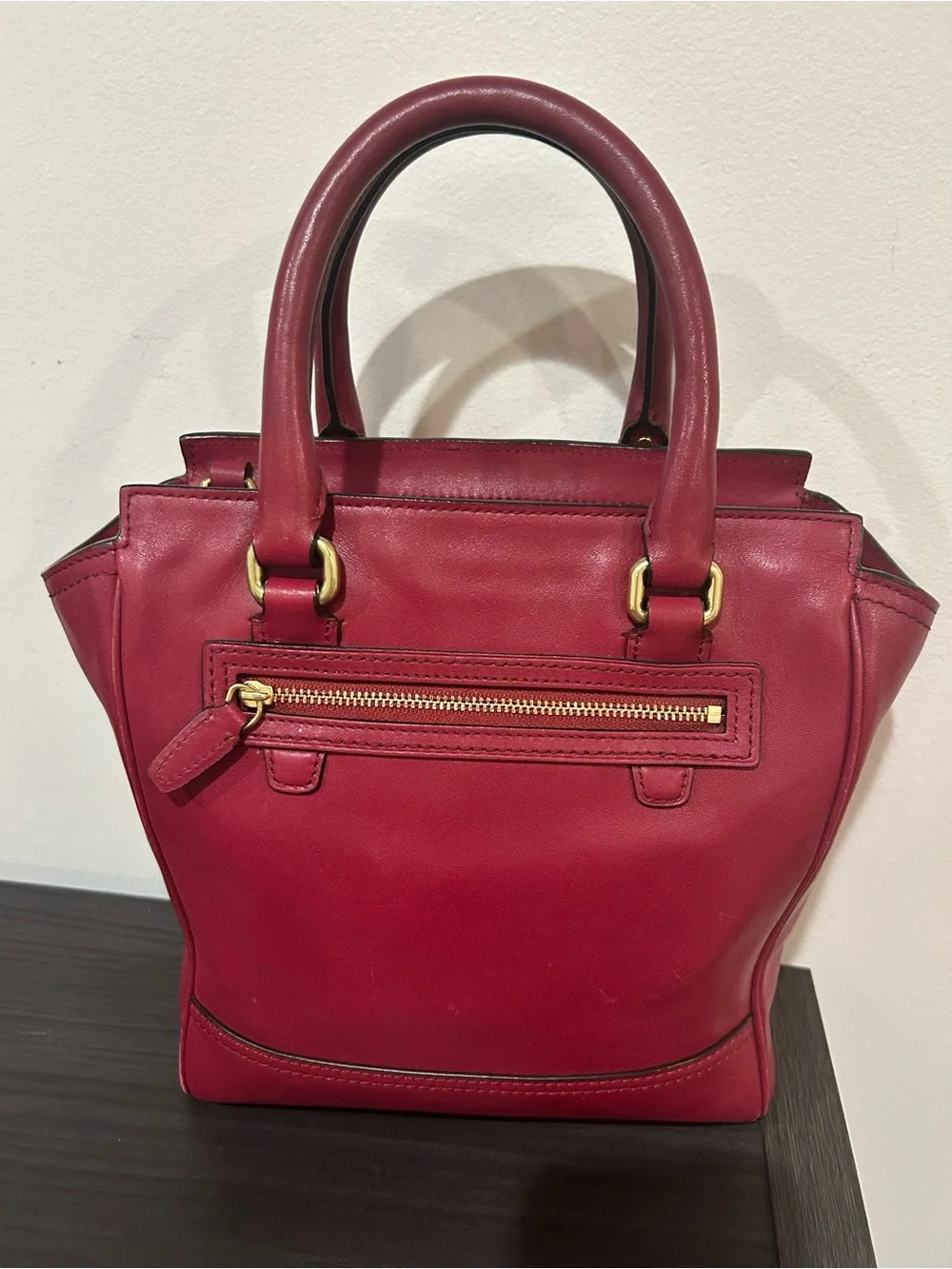 Coach Legacy Mini Tanner leather crossbody satchel in burgundy EUC