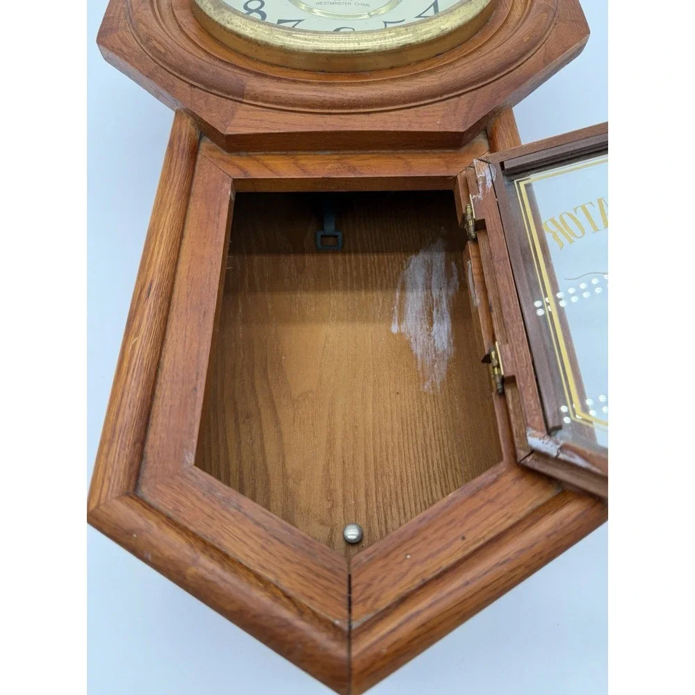 Vintage Regulator Classic Manor Clock Westminster Chime Quartz Pendulum Missing