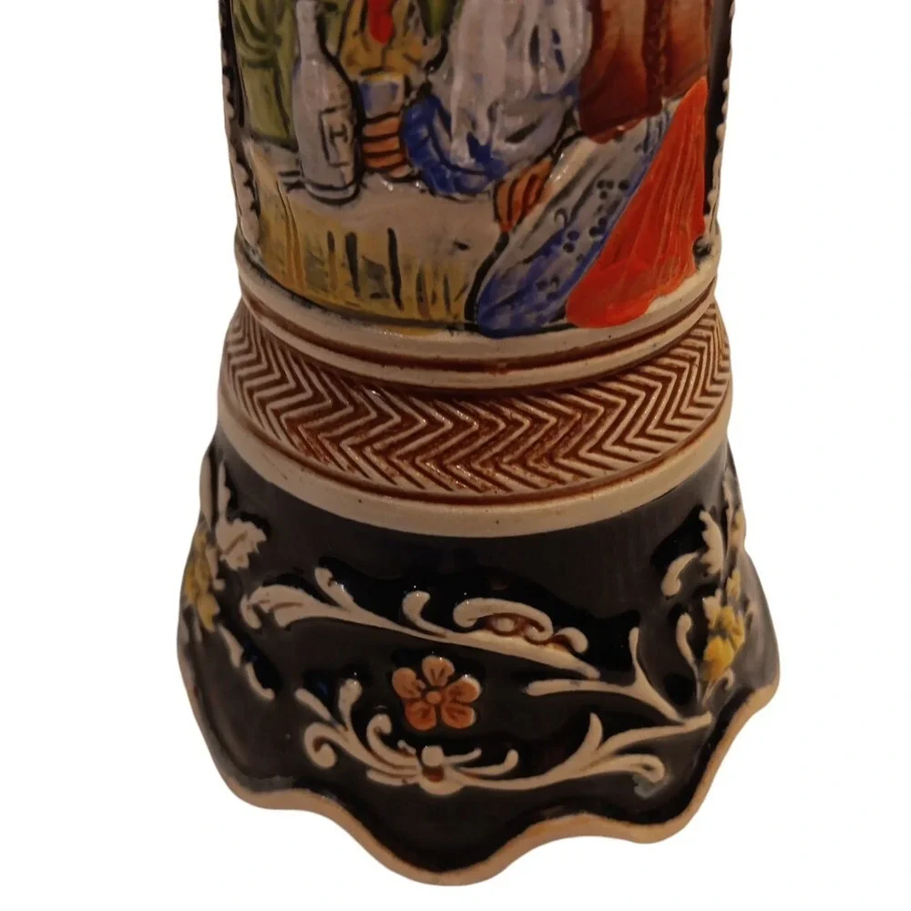 German Beer Stein Music Box Lost My Heart in Heidelberg Vtg Collectible 7.75
