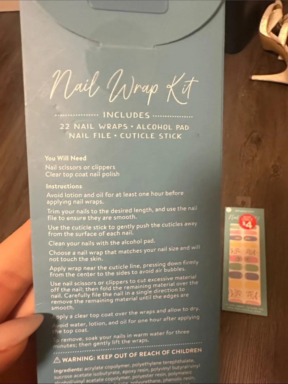 Nail Wraps Books Theme