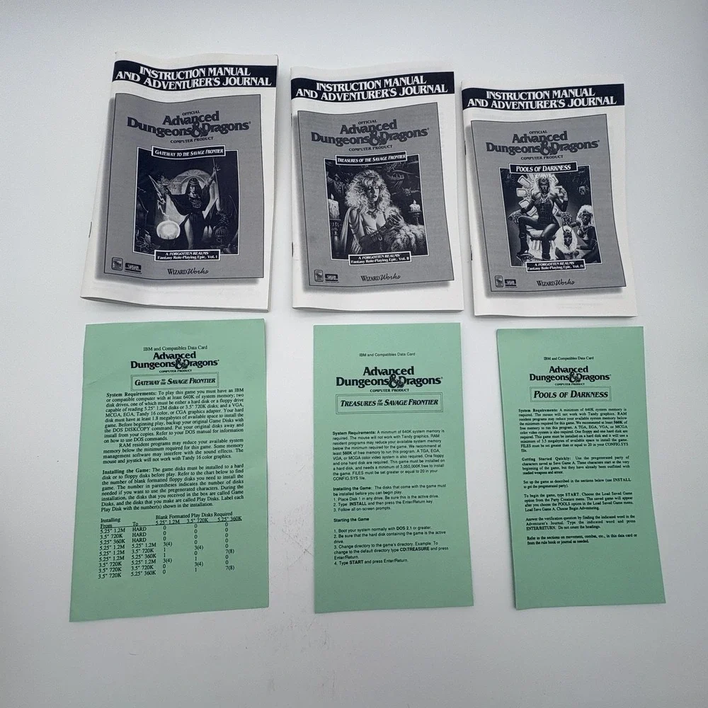 Dark PC Game WizardWorks‎ AD&D Collectors Edition Vol 3 Big Box 3.5 Floppy RPG