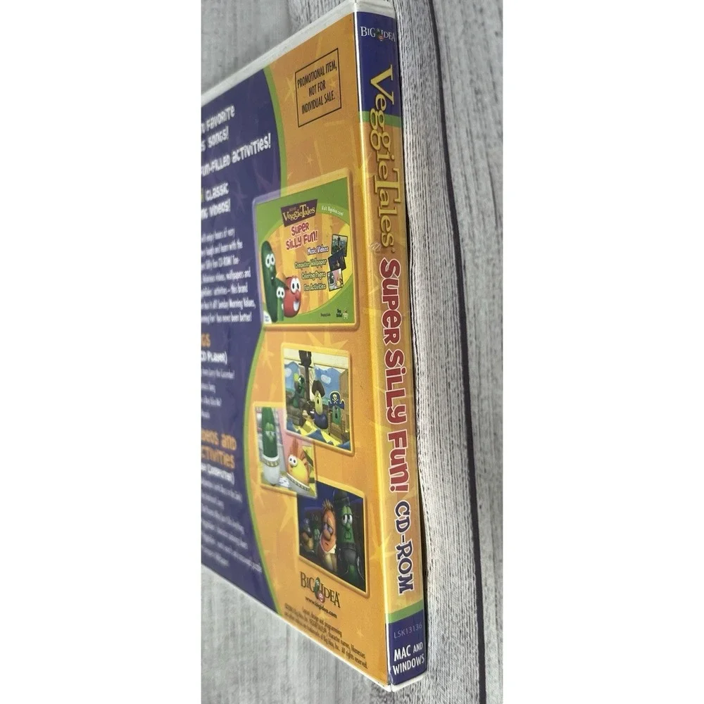 VeggieTales -‎ Super Silly Fun CD-ROM Mac and PC Songs Videos Activities 2005