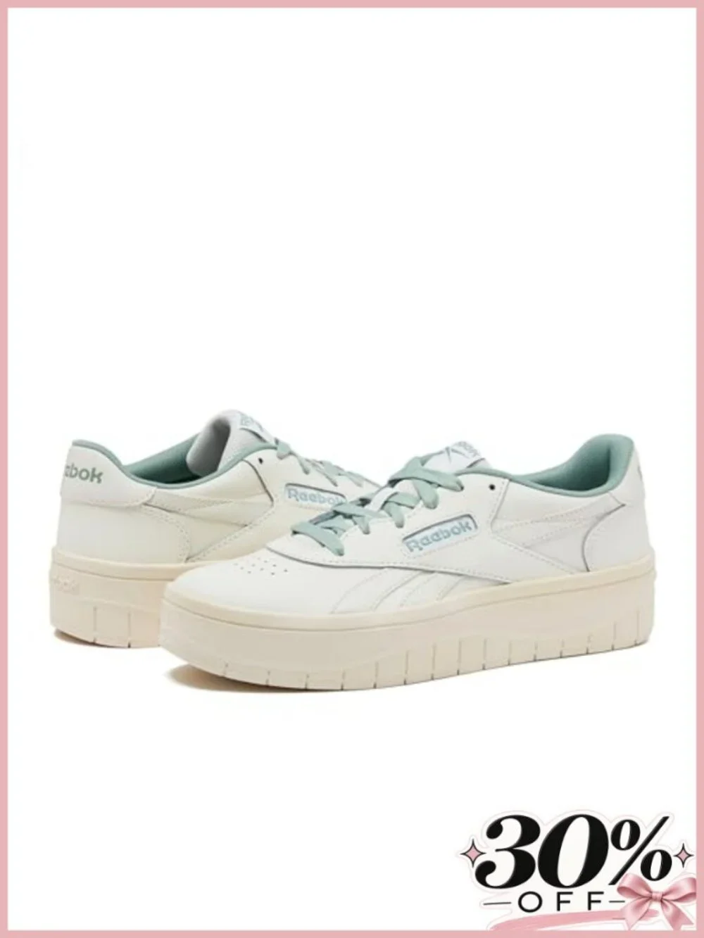 Platform Sneakers Leather Upper Lace Up Casual Walking Shoes
