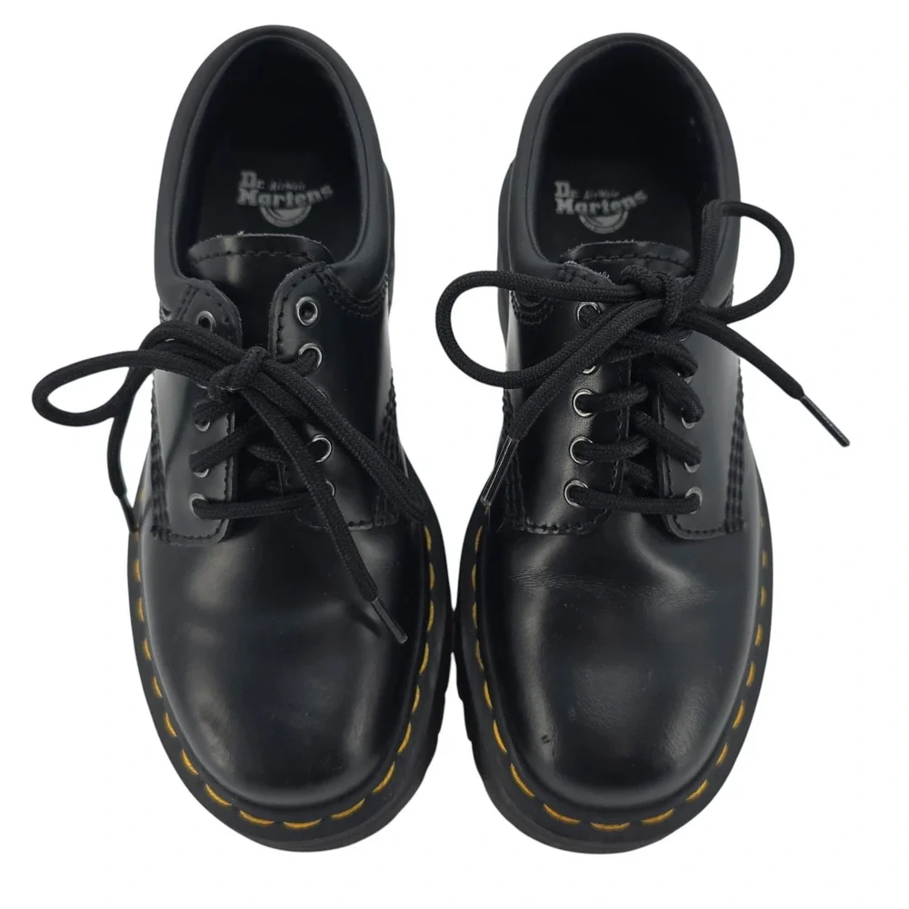 Free People M5/W6 Black Dr. Martens 8053‎ Quad Oxford Platform Loafers