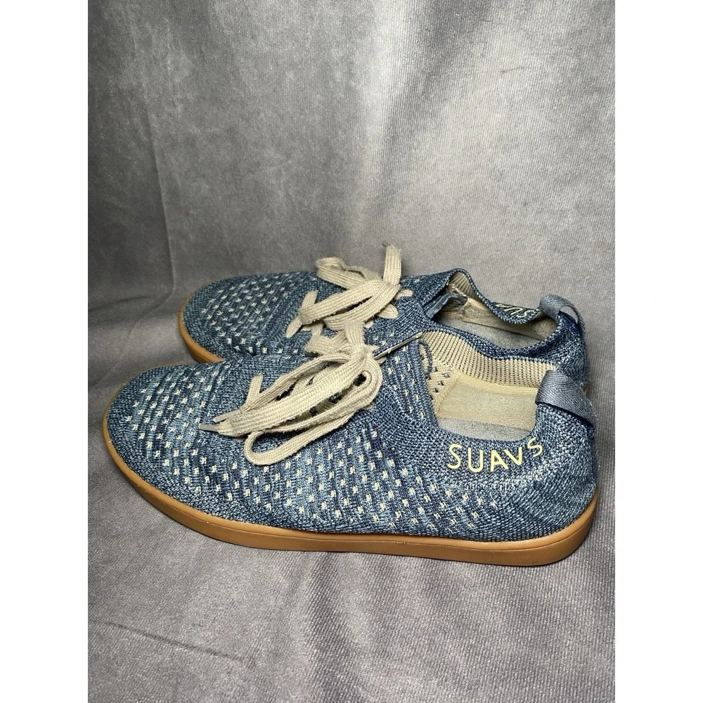 Suavs The Zilker Gum Mens 9.5 Women 7.5 Athletic Shoes Sneakers Blue Brown Sole