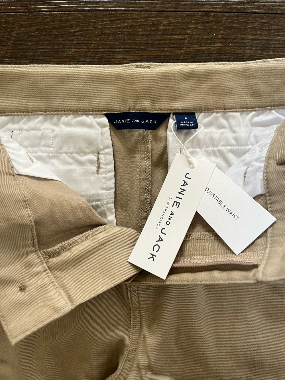 Janie and Jack Khaki Casual Jogger Pants