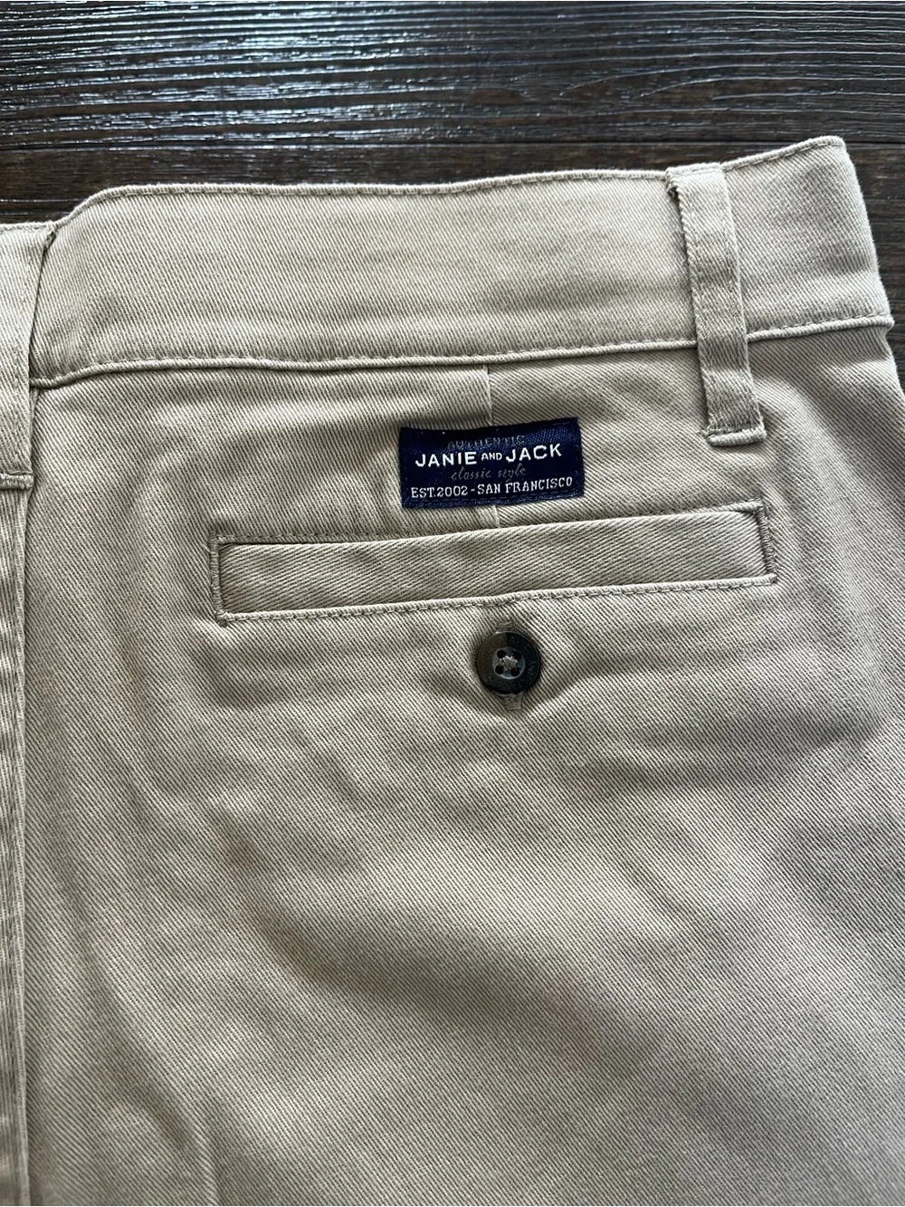 Janie and Jack Khaki Casual Jogger Pants