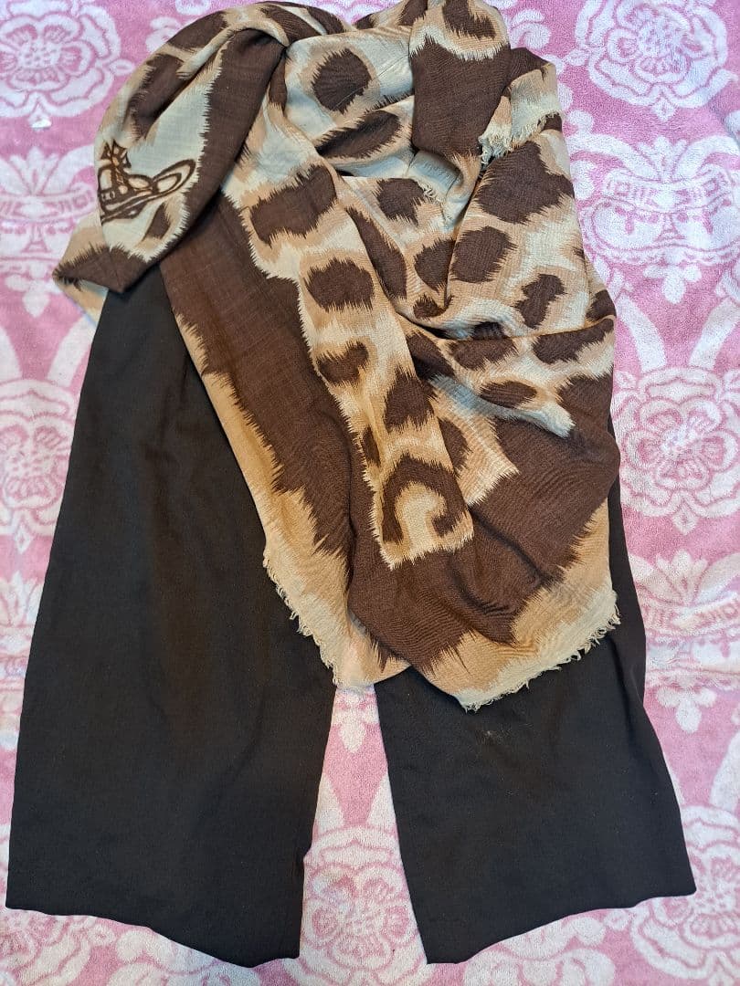 Rare Vivienne Westwood Leopard Print Scarf / Stole
