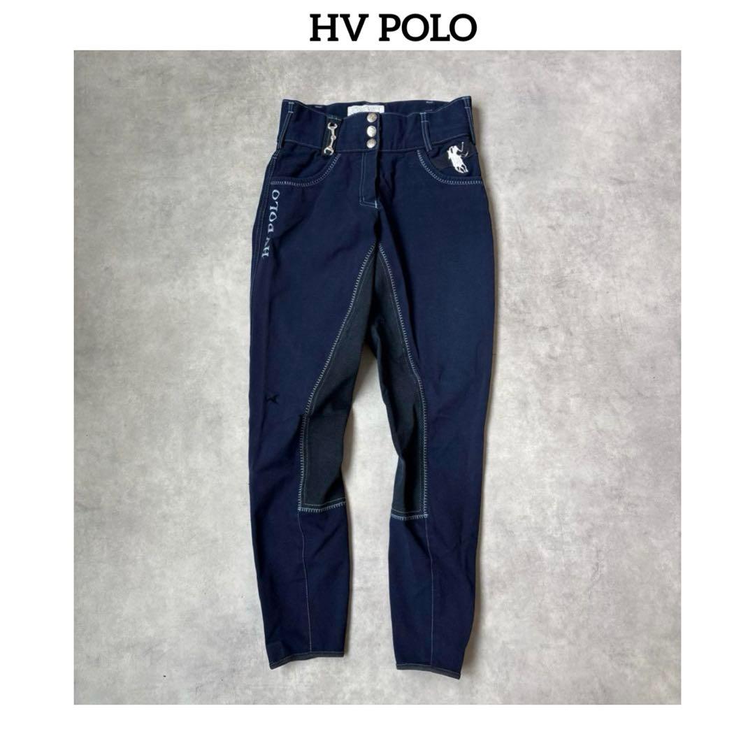 ★ HV POLO Polo Pony Embroidery Equestrian Breeches Jockey Pants