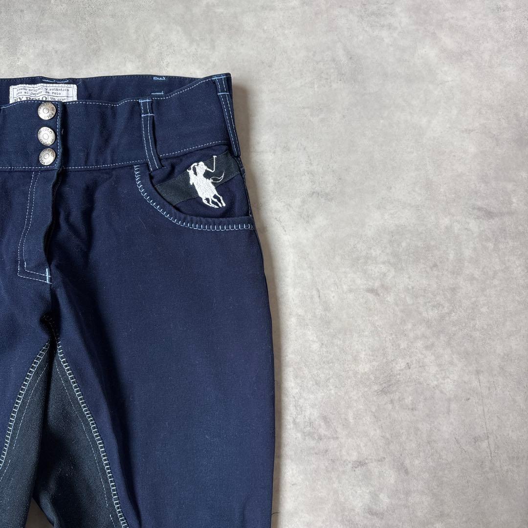 ★ HV POLO Polo Pony Embroidery Equestrian Breeches Jockey Pants