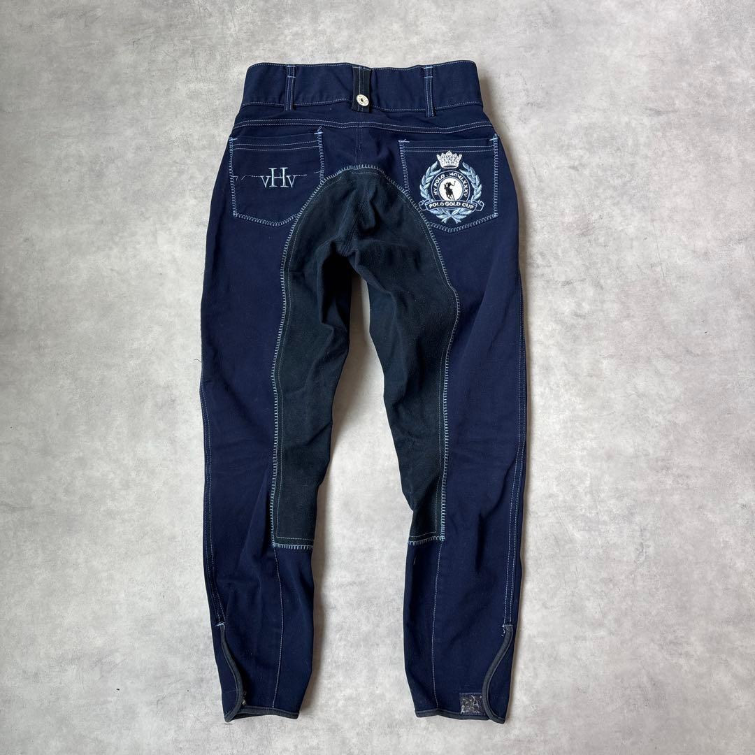 ★ HV POLO Polo Pony Embroidery Equestrian Breeches Jockey Pants