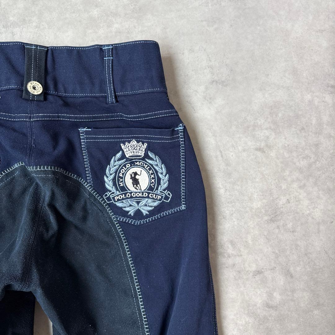 ★ HV POLO Polo Pony Embroidery Equestrian Breeches Jockey Pants