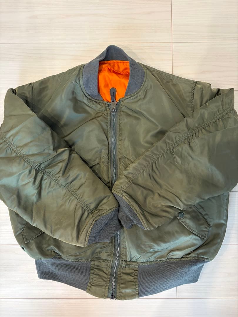 Alpha MA-1 Flight Jacket - Made in USA - XL