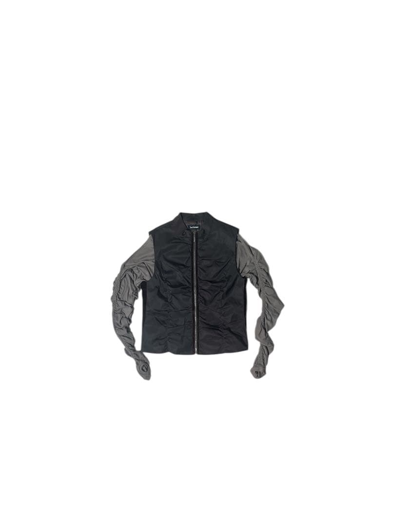00s archive ryaw-like leaf vein nylon vest