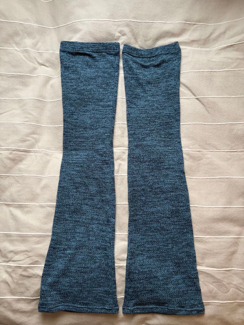 MIHLOROB Knit Leg Warmers, Dark Blue