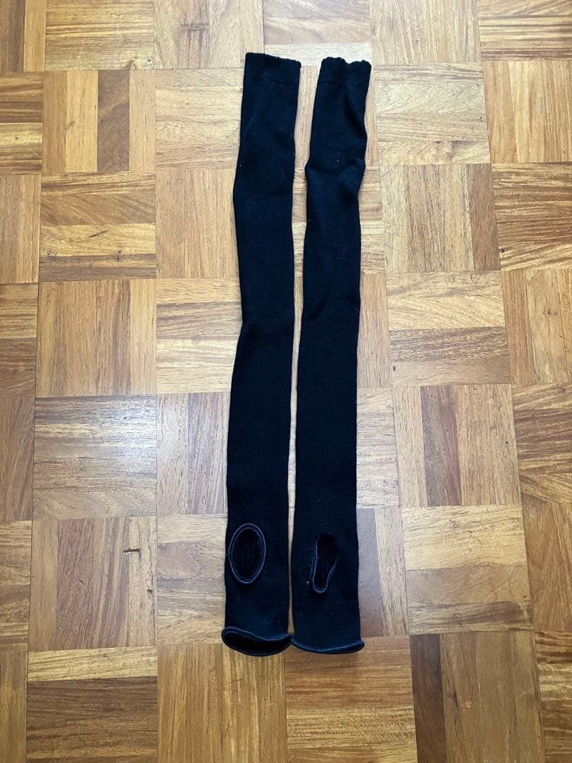 New Ballet Black Knit Leg Warmers, 77cm Length