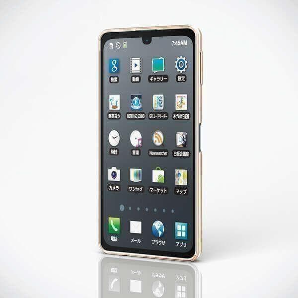 Kiwami AQUOS sense8 Case, Clear TPU Soft Cover, Gold
