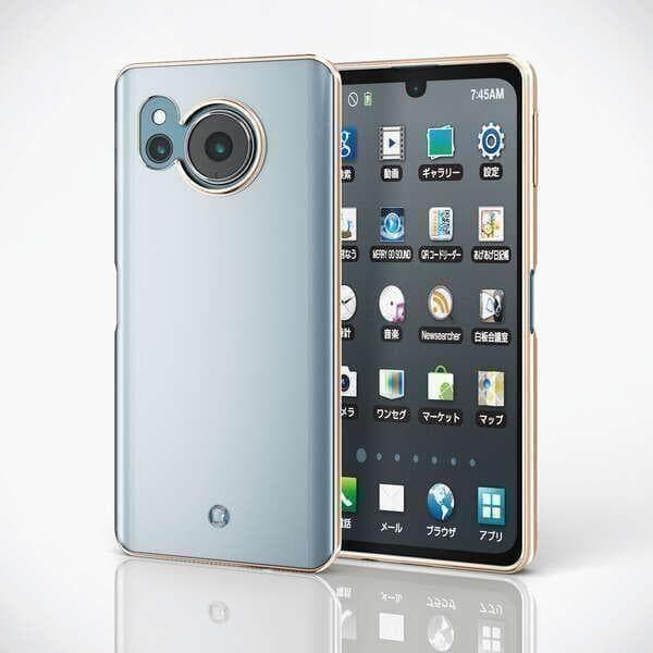 Kiwami AQUOS sense8 Case, Clear TPU Soft Cover, Gold