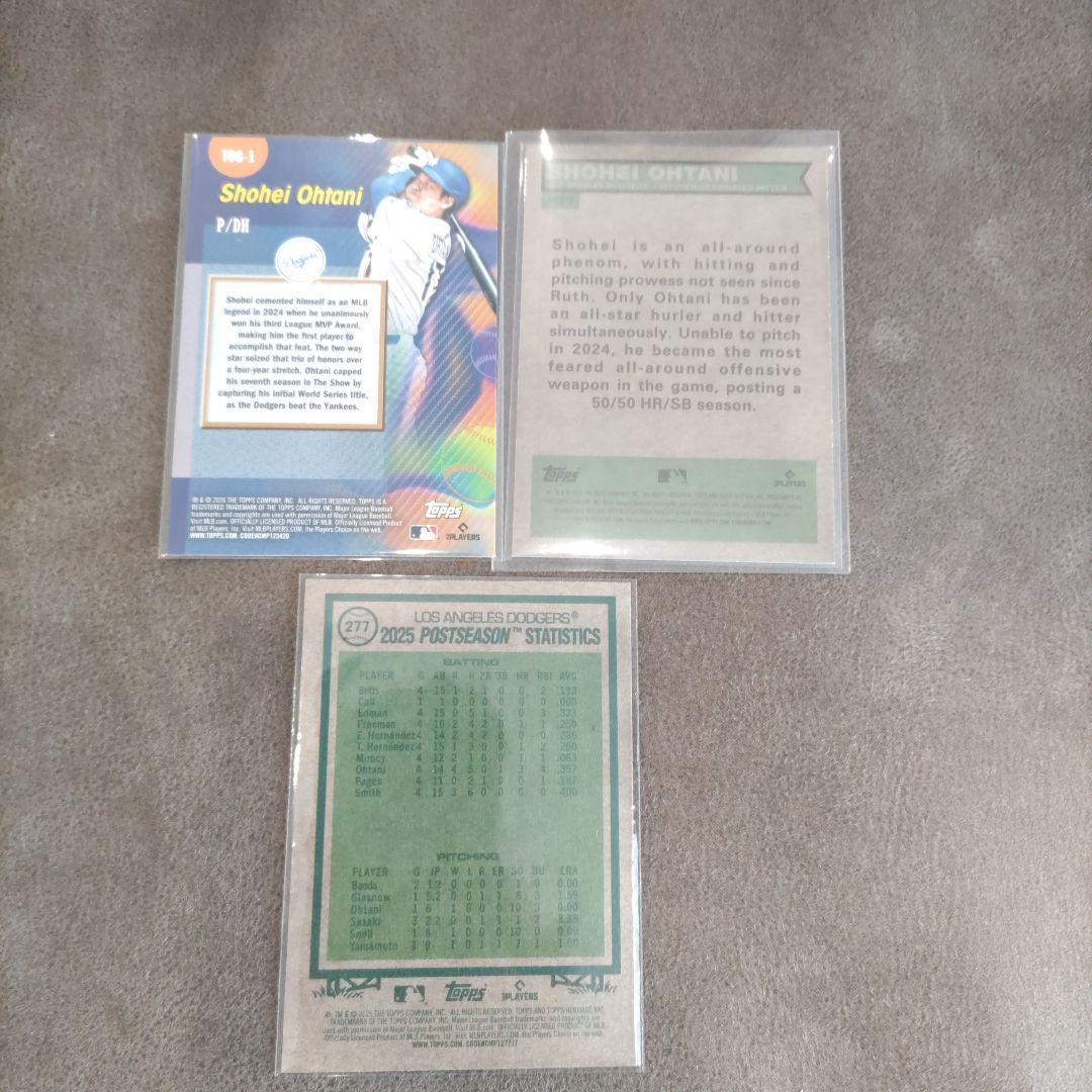 Topps MLB Shohei Ohtani 3-Card Set