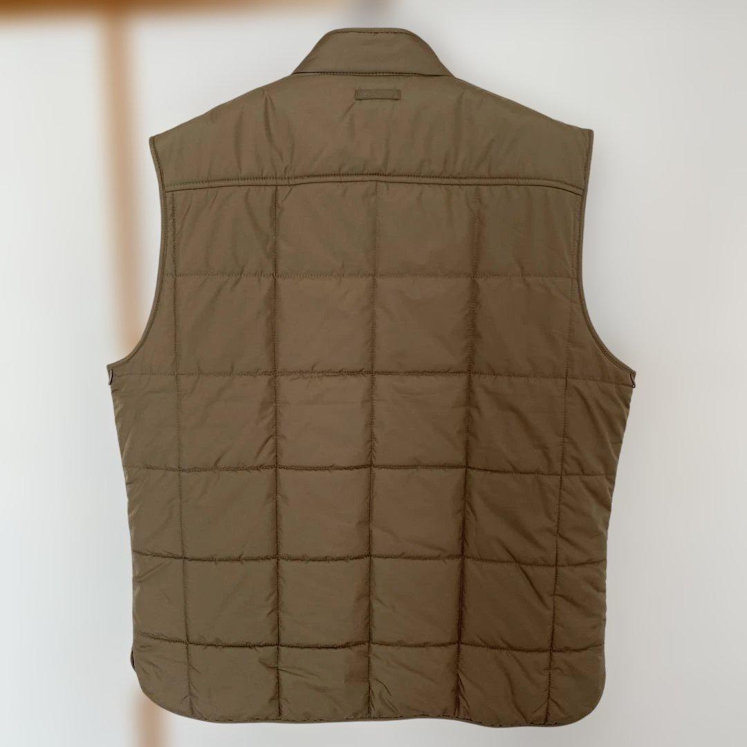BANANA REPUBLIC Khaki Quilted Down Vest L