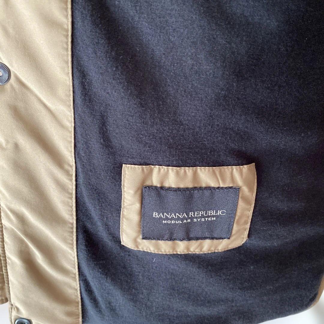 BANANA REPUBLIC Khaki Quilted Down Vest L