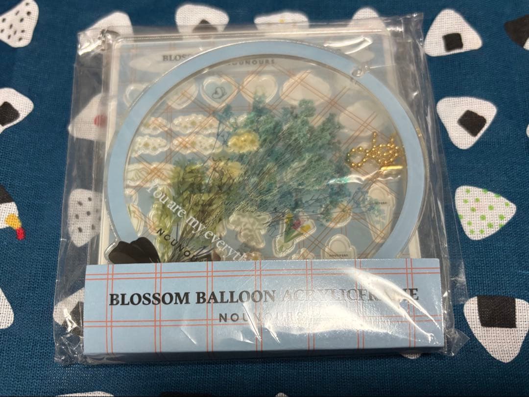 Fukuya Acrylic Frame Blossom Balloon Light Blue