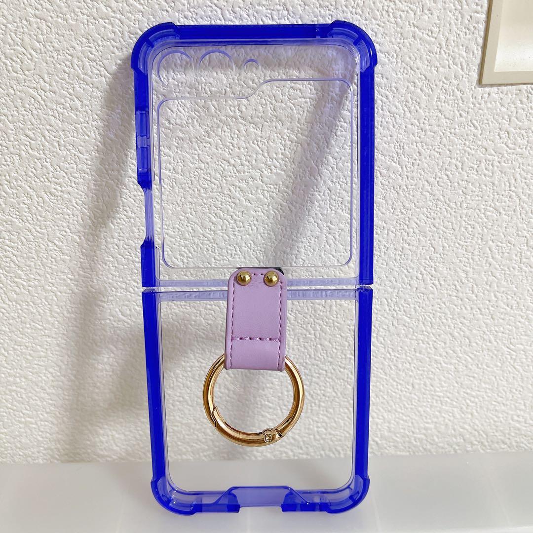 Galaxy Z Flip3 5G Case with Ring, Slim and Lightweight, Purple