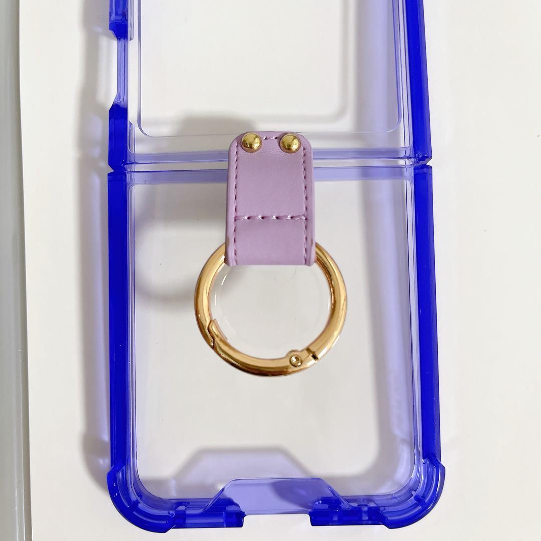 Galaxy Z Flip3 5G Case with Ring, Slim and Lightweight, Purple
